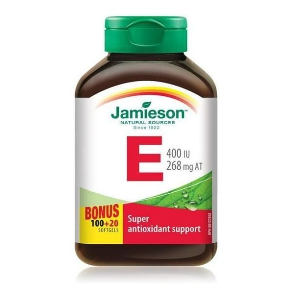 Jamieson Vitamin E 400mg Capsules, 120 Capsules