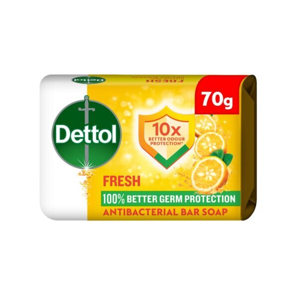 Dettol Fresh Antibacterial Soap Bar, 70g
