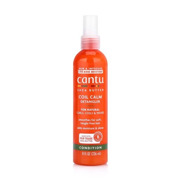 Cantu Coil Calm Smoothing & Moisturizing Detangling Spray with Shea Butter for Natural Hair, 237ml