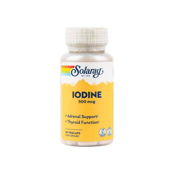 Solaray Iodine as Potassium Iodide 500mcg Capsules, 30 Capsules