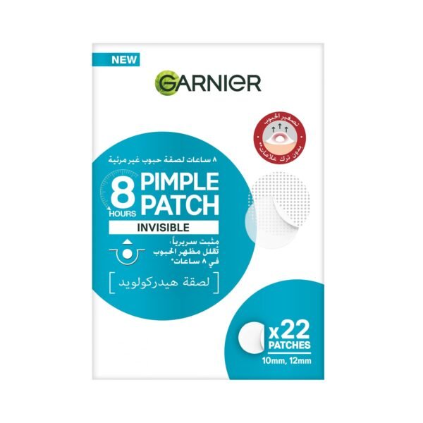 Garnier Fast Clear 8 Hours Invisible Pimple Patch (10mm, 12mm) Patches, 22 Pieces