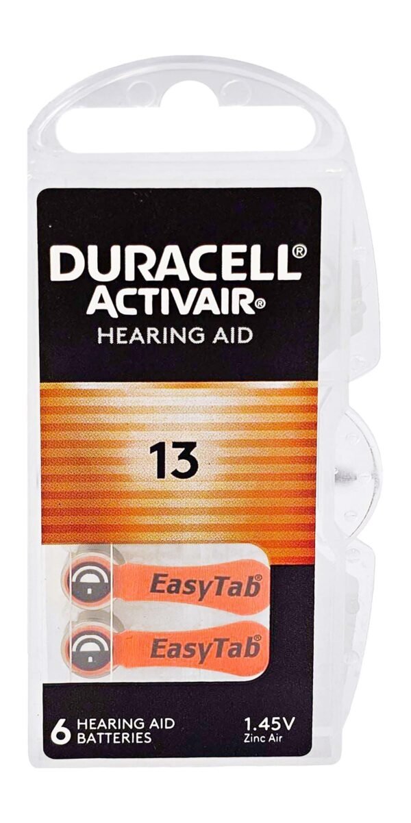 Duracell Activair Hearing Aid Batteries, 6 Pieces