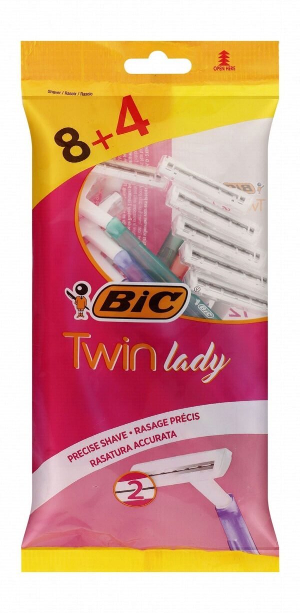 BiC Twin Lady Sensitive Razors, 12 Pieces