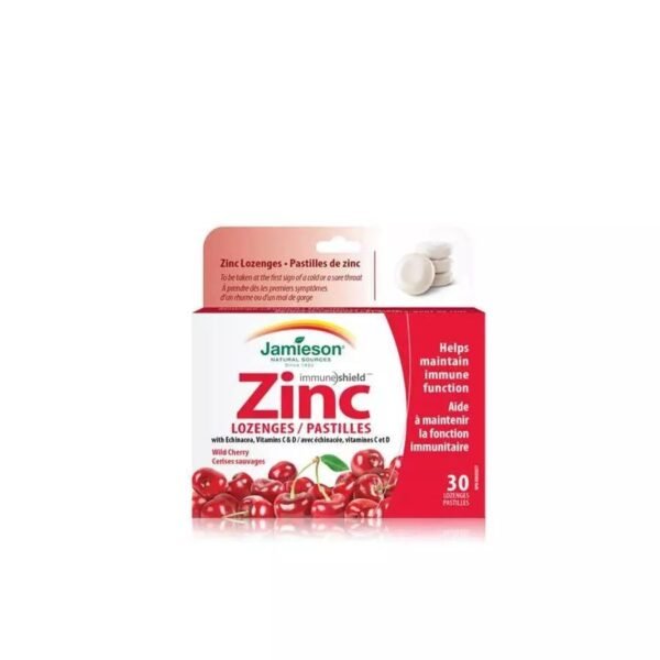 Jamieson Zinc Pastilles Lozenges, 30 Lozenges