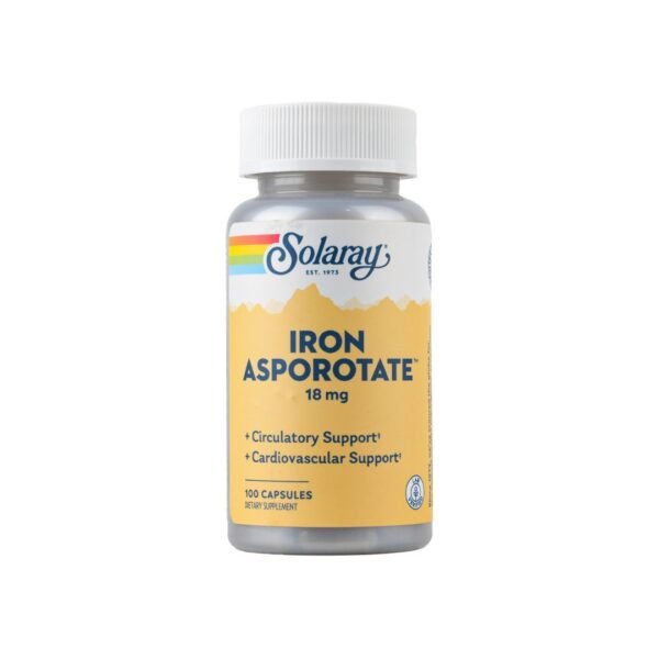 Solaray Iron Asporotate 100Cap
