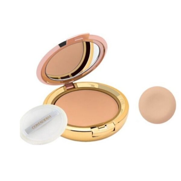 Coverderm Compact Powder Waterproof Non-Comedogenic For Normal Skin, 10g