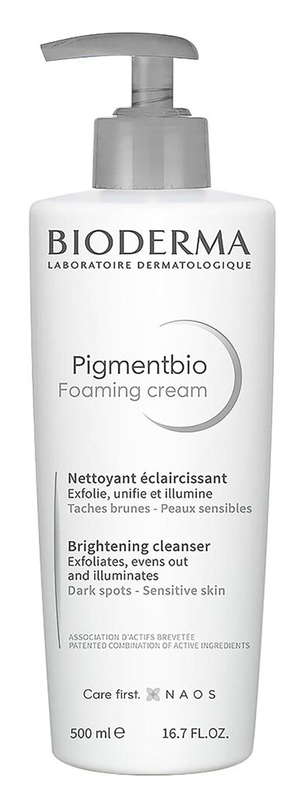 Bioderma Pigmentbio Face & Body Foaming Cream Cleanser, 500ml