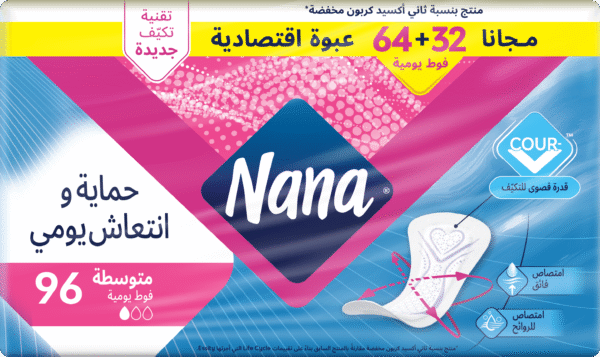 Nana Daily Fresh Regular Panty Liners 64 pcs