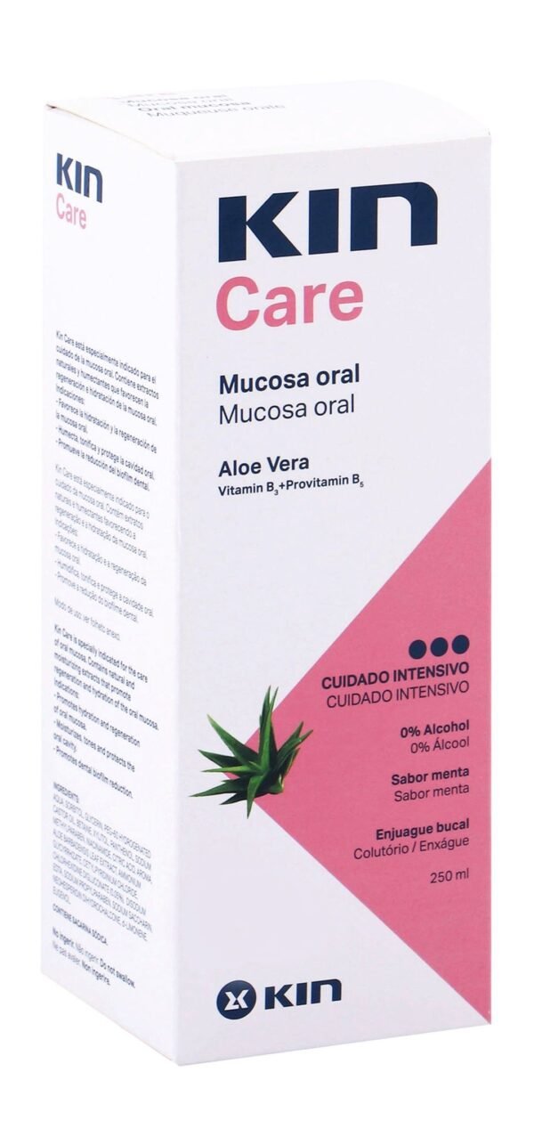 Kin Care Mouthwash Mint Flavor with Aloe Vera - alcohol free 250 ml