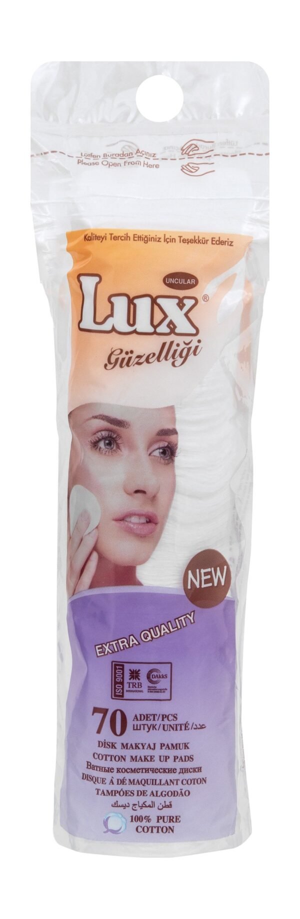 Lux Cotton Pads, 70 Pieces