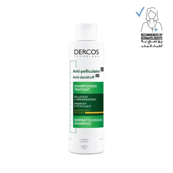 Vichy Dercos Anti Dandruff Shampoo for Dry Hair, 200ml