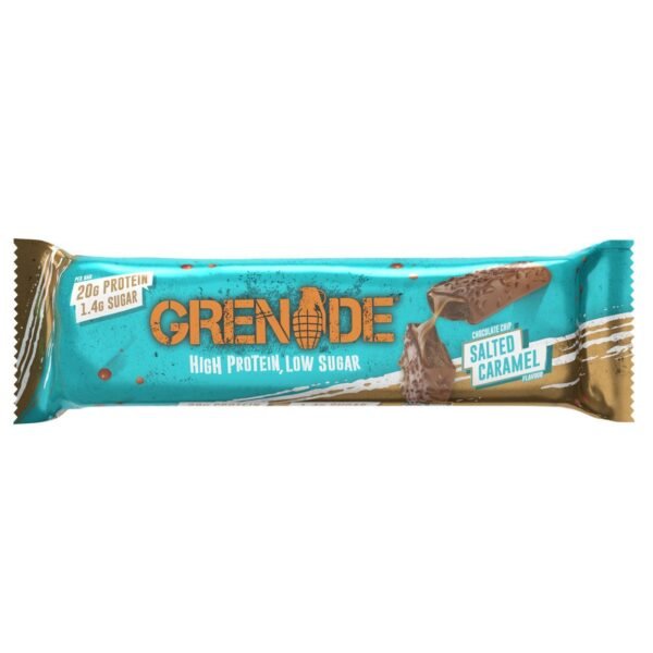 Grenade Chocolate Chip Salted Caramel Bar, 60g