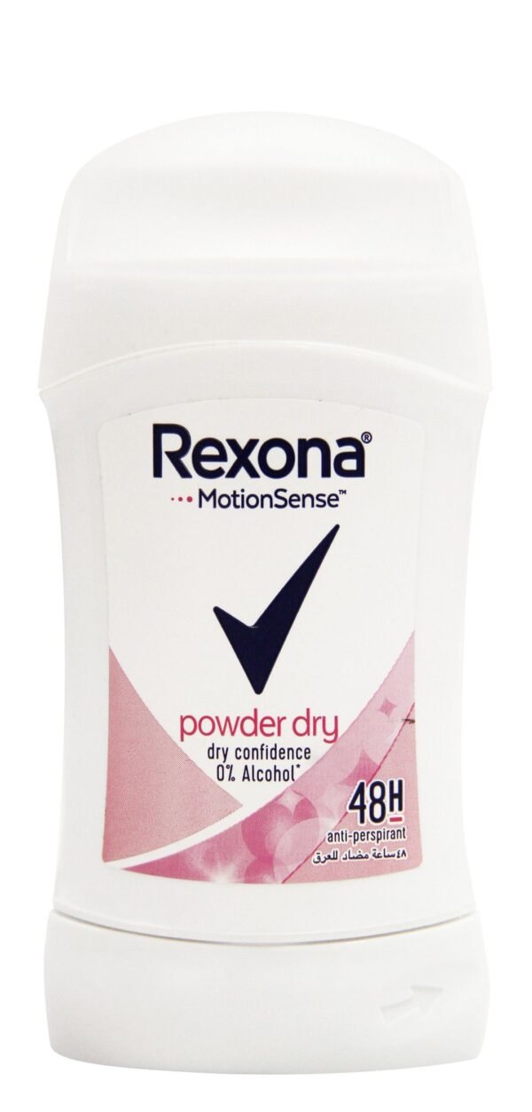 Rexona Motion Sense Powder Dry 48H Antiperspirant Deodorant Stick, 40g