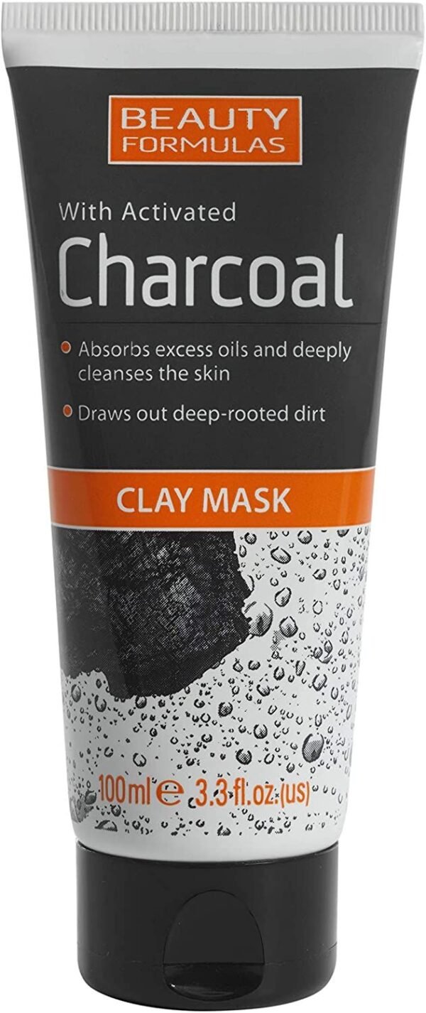 Beauty Formulas Charcoal Clay Mask For Deep Cleansing 100, ml
