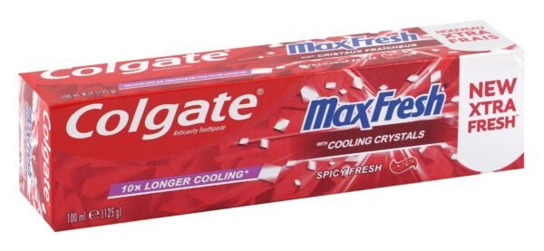 Colgate Max Fresh Toothpaste Spicy Fresh Flavor with Cooling Crystals, 100ml