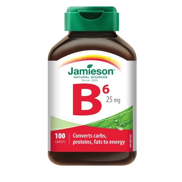 Jamieson 25mg Vitamin B6 Tablets, 100 Tablets