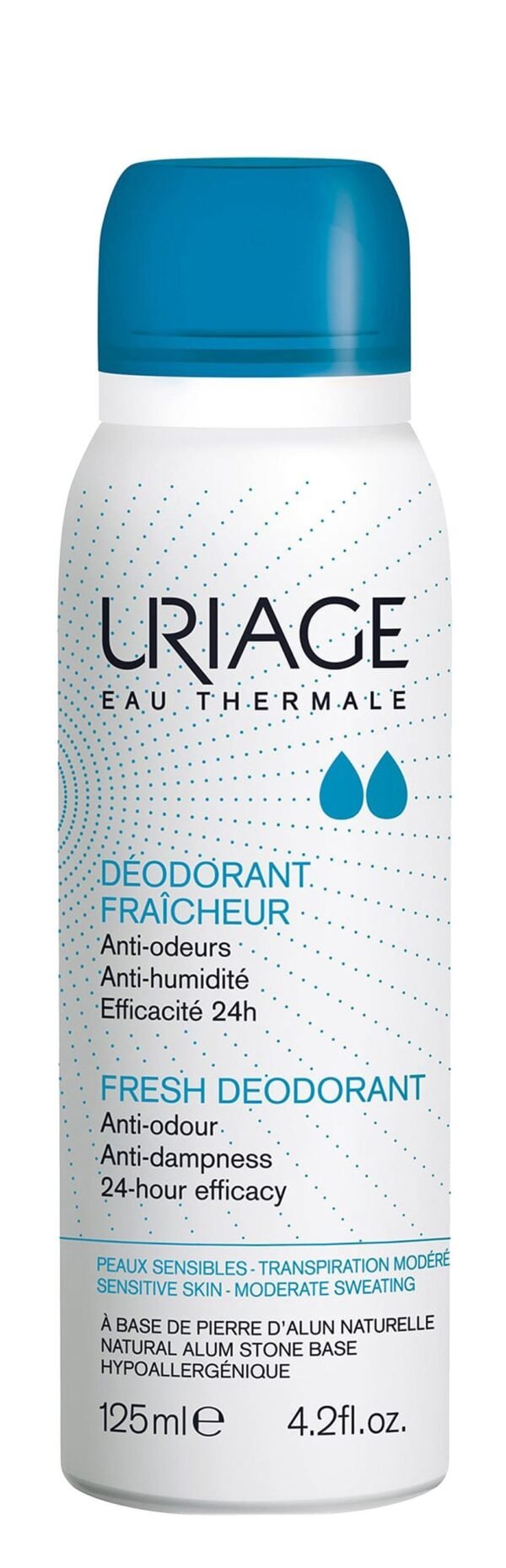 Uriage Eau Thermale Fresh Deodorant for Sensitive Skin, 125ml