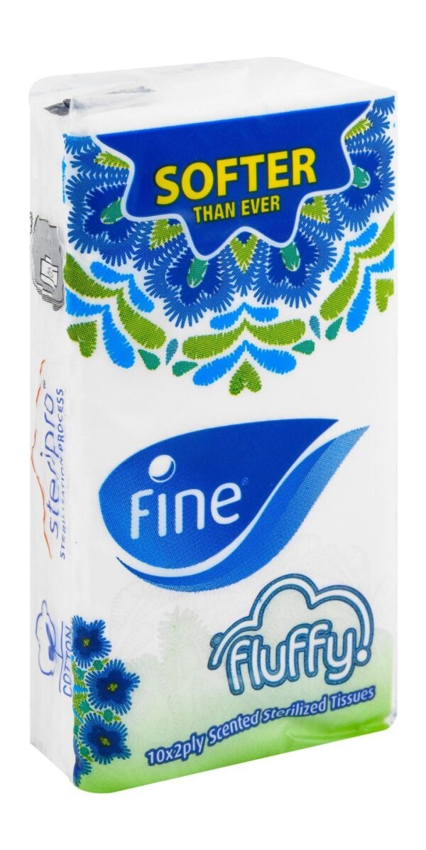Fine Fluffy White Sterilized Tissues 2ply, 10 tissues