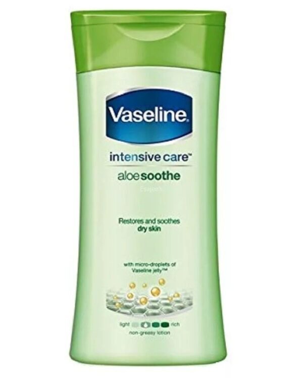 Vaseline Intensive Care Aloe Soothe Non-Greasy Lotion for Dry Skin, 400ml