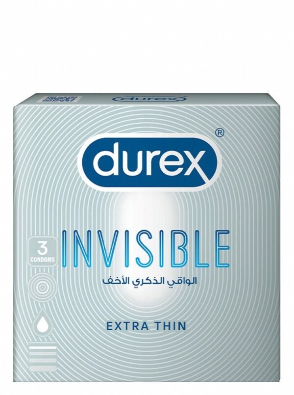 Durex Invisible Condoms, 3 Pieces