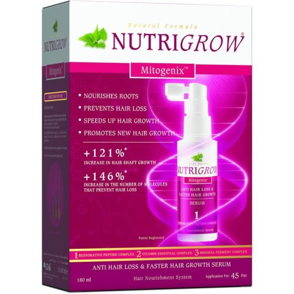 Al Dawa Nutrigrow Mitogenix Anti Hair Loss & Faster Growth Serum 180ml