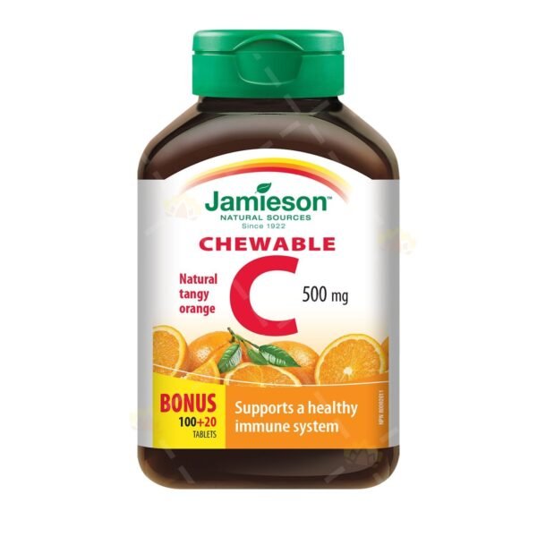 Jamieson 500mg Vitamin C Chewable Tablets, 120 Tablets