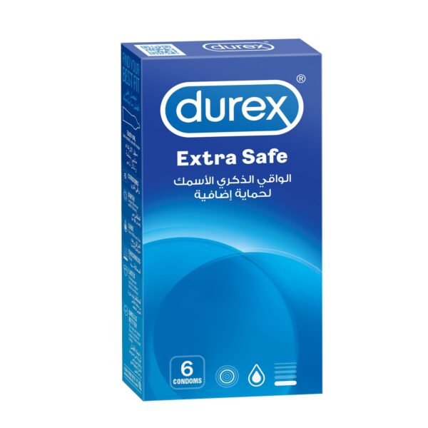 Durex Extra Safe Condoms for Men, 6 Pieces