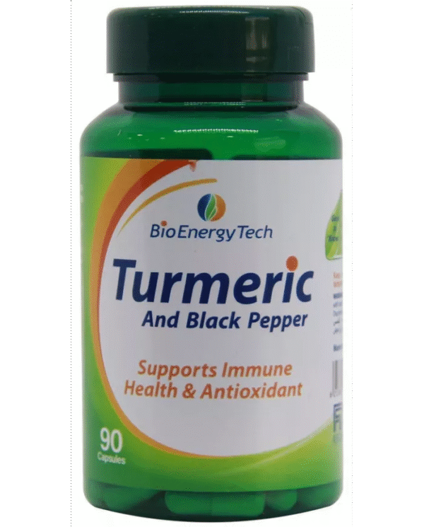 Bio Energy Tech Turmeric & Black Pepper Capsules, 90 Capsules