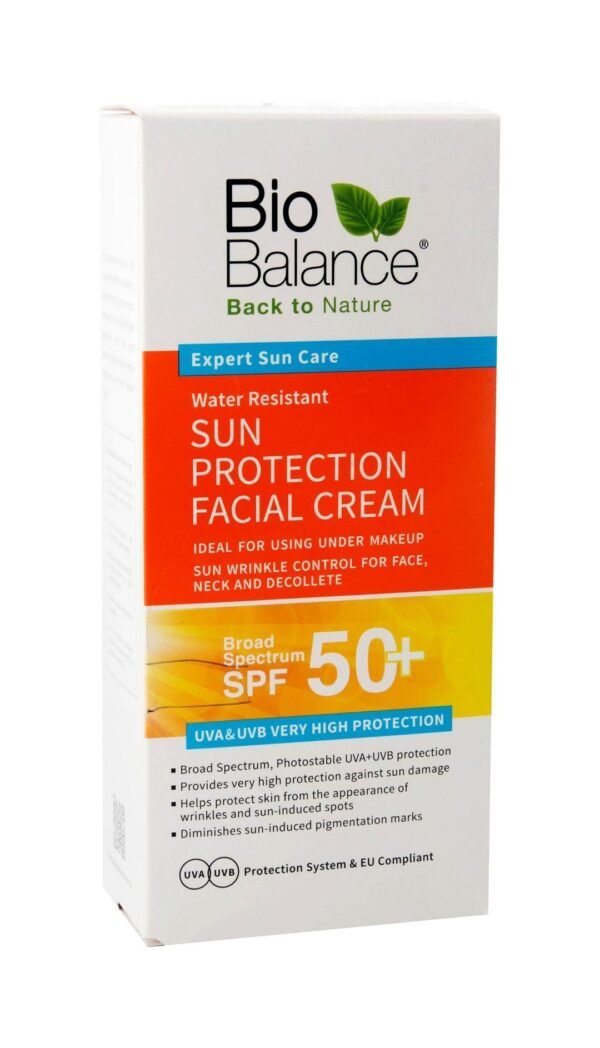 Bio Balance Water-Resistant Facial Sunscreen SPF50+, 75ml