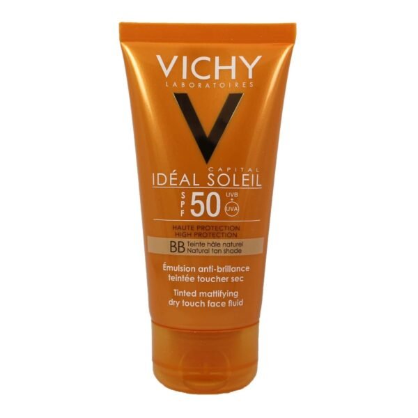 Vichy Ideal Soleil Bb Tinted Mattifying Dry Touch Face Fluid Spf50, 50ml