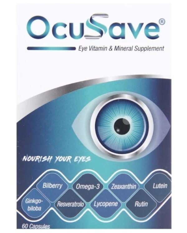 Ocusave Eye Vitamin & Mineral Supplement 60 Capsules