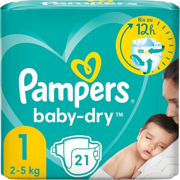 Pampers Baby Diapers Carry Pack Size 1, 21pcs