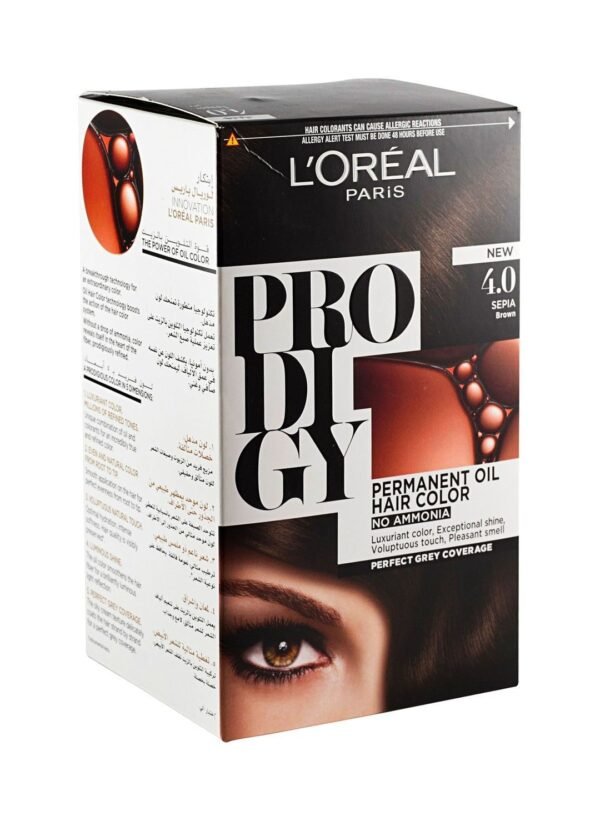 L'Oreal Prodigy Permanent Oil Hair Color - 4.0 Brown