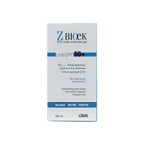 Z Block Sunscreen Gel UVBSPF 50+, 50ml