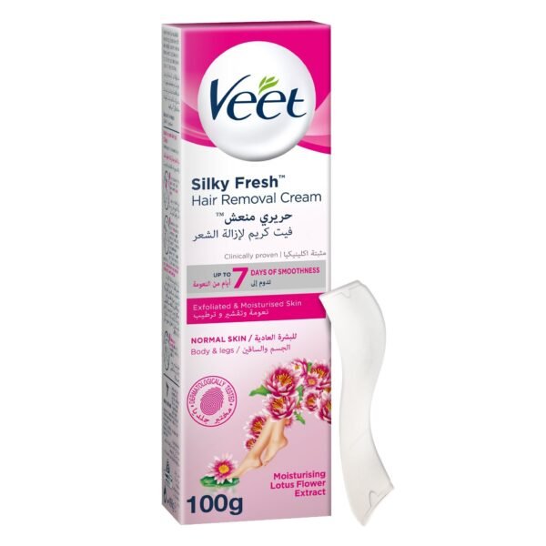 Veet Silky Fresh Moisturising Lotus Flower Extract Hair Removal Cream, 100g
