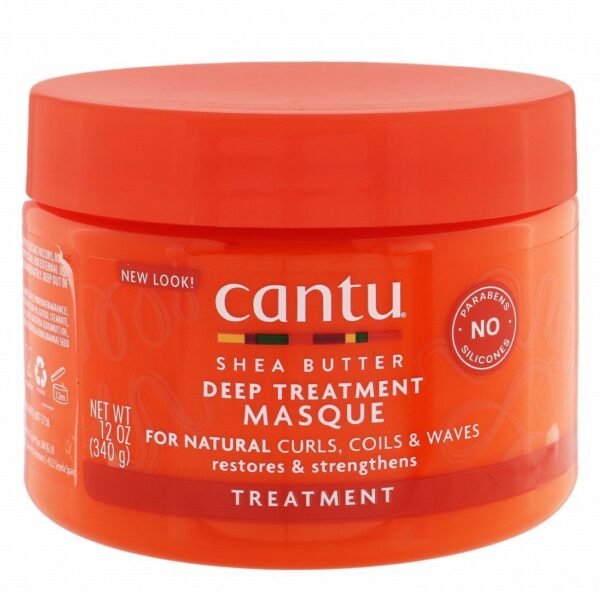 Cantu Deep Treatment Masque with Shea Butter for Curly, Coily & Wavy Hair, 340g