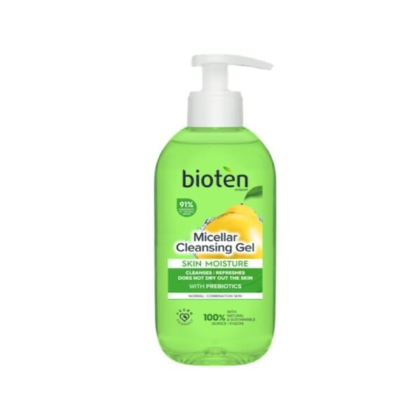 Bioten Moisture Cleansing Gel for Normal Skin with Prebiotics Pump, 200ml