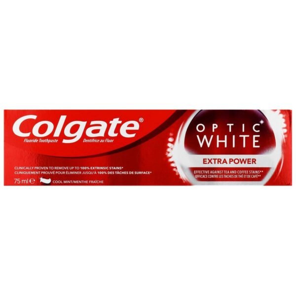 Colgate Optic White Extra Power Whitening Toothpaste, 75ml