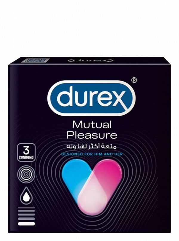 Durex Mutual Pleasure Condoms, 3 Pieces