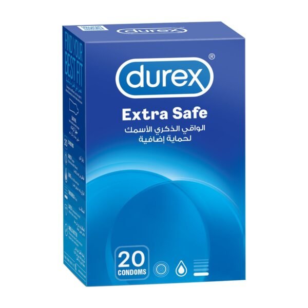 Durex Extra Safe Condoms for Men, 20 Pieces