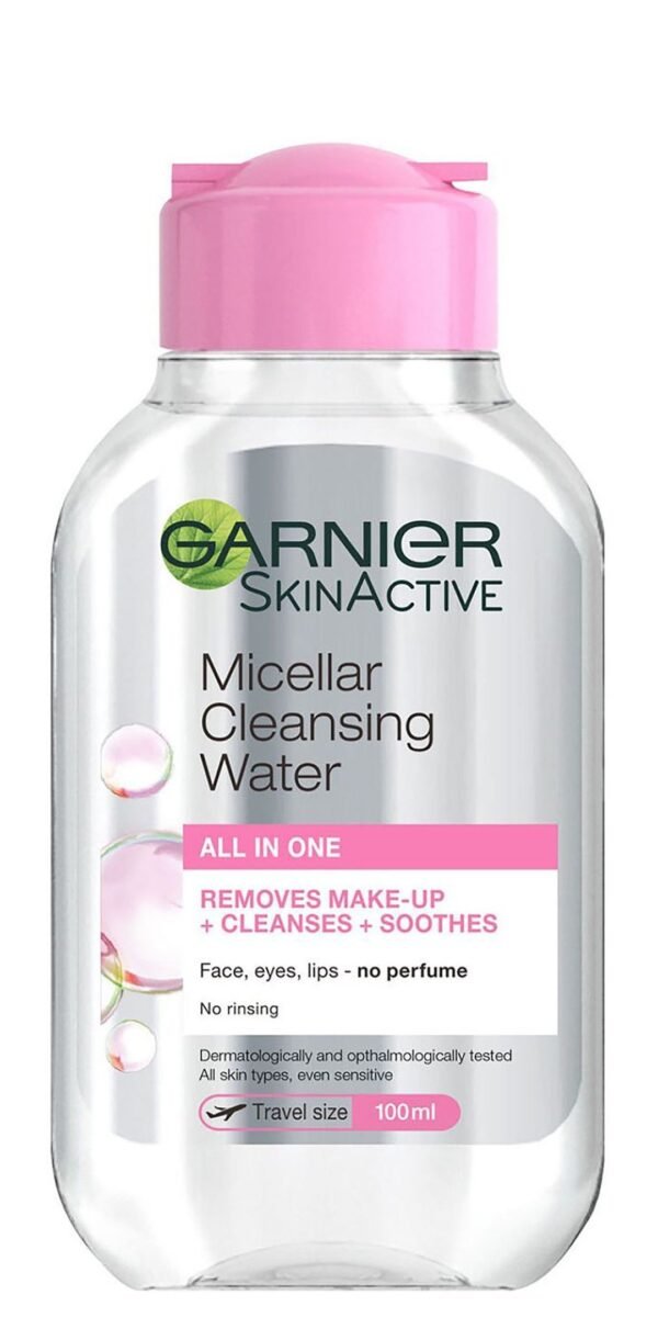 Garnier Skin Active Hypoallergenic Micellar Cleansing Water for All Skin Types, 100ml