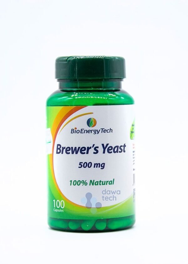 Bio Energy Tech Brewer Yeast 500mg Capsules, 100 Capsules