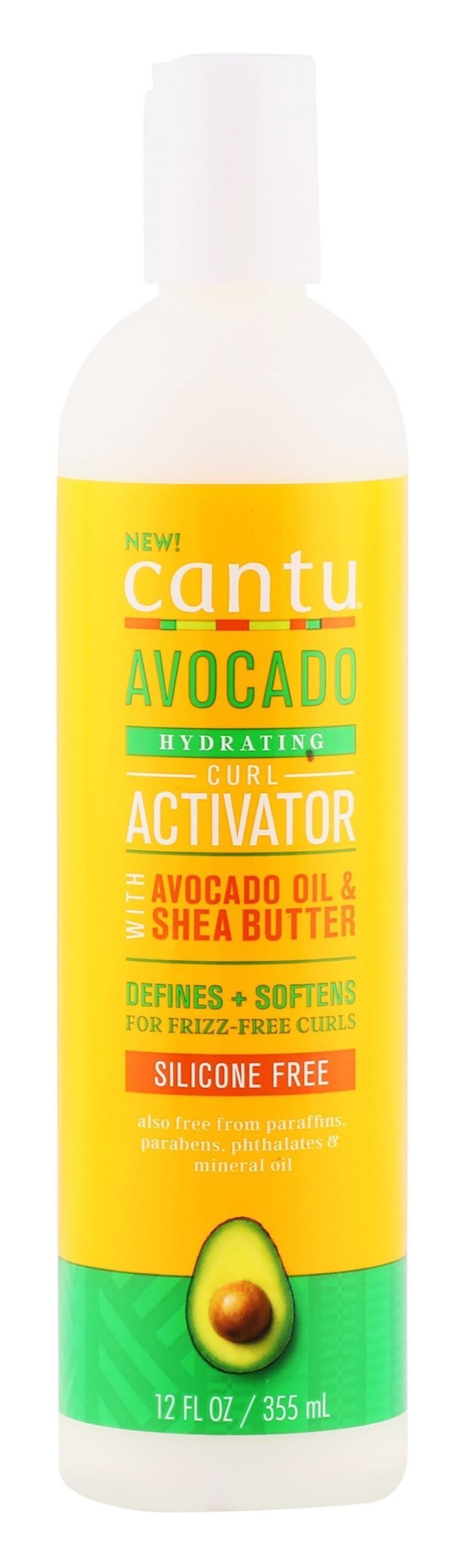 Cantu Hydrating Curl Activator Cream with Avocado Oil & Shea Butter for Curly & Wavy Hair, 355ml
