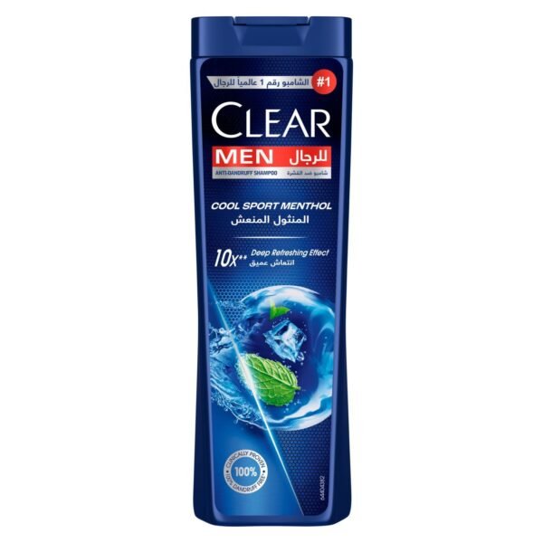 Clear Men Anti-Dandruff Shampoo Cool Sport Menthol, 360ml