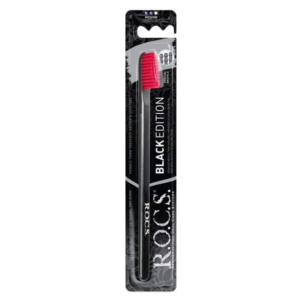 R.O.C.S Toothbrush Black Edition, 1 Piece