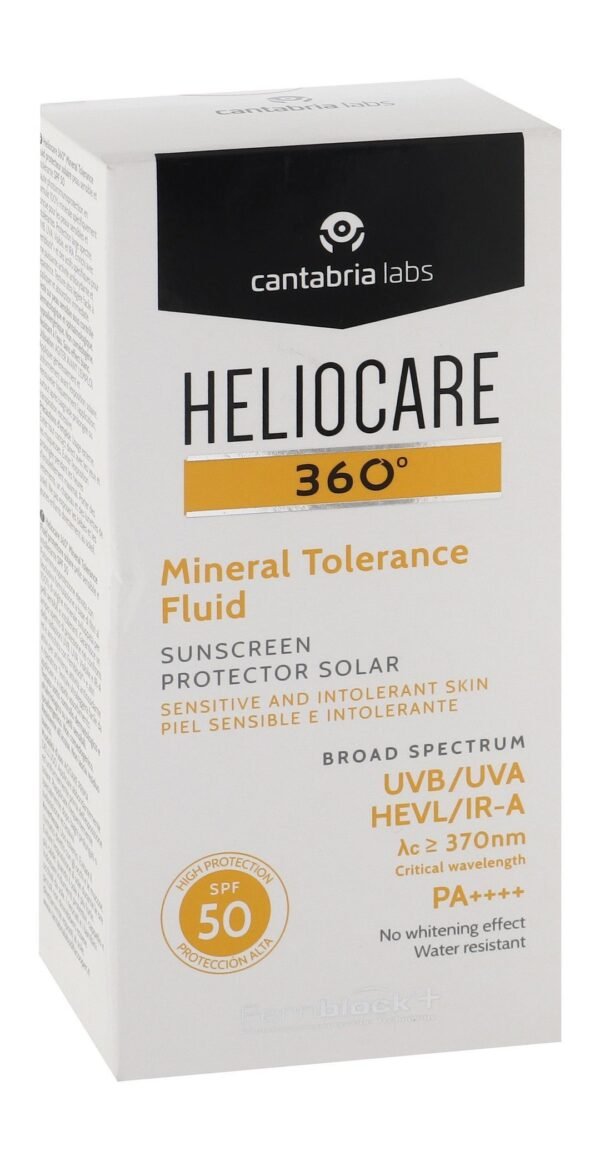 Heliocare 360 Mineral Sunscreen Protector Tolerance Fluid with SPF 50, 50ml