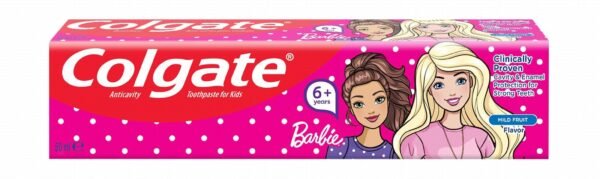 Colgate Kids Girls Anticavity Fluoride Toothpaste 6+ Barbie 50 Ml 1 Pc