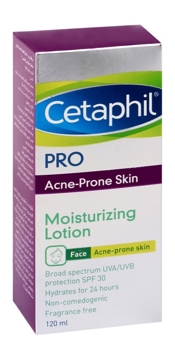 Cetaphil Pro Moisturizing Face Lotion for Acne-Prone Skin SPF30, 120ml