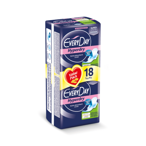Everyday Pads Hyper Dry Super Economy pack 18 pcs