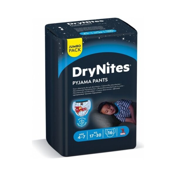 Huggies Drynites 4-7 Yrs Jumbo Boy 16 Pcs